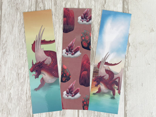 Cinnabar Mineral Dragon - Bookmarks