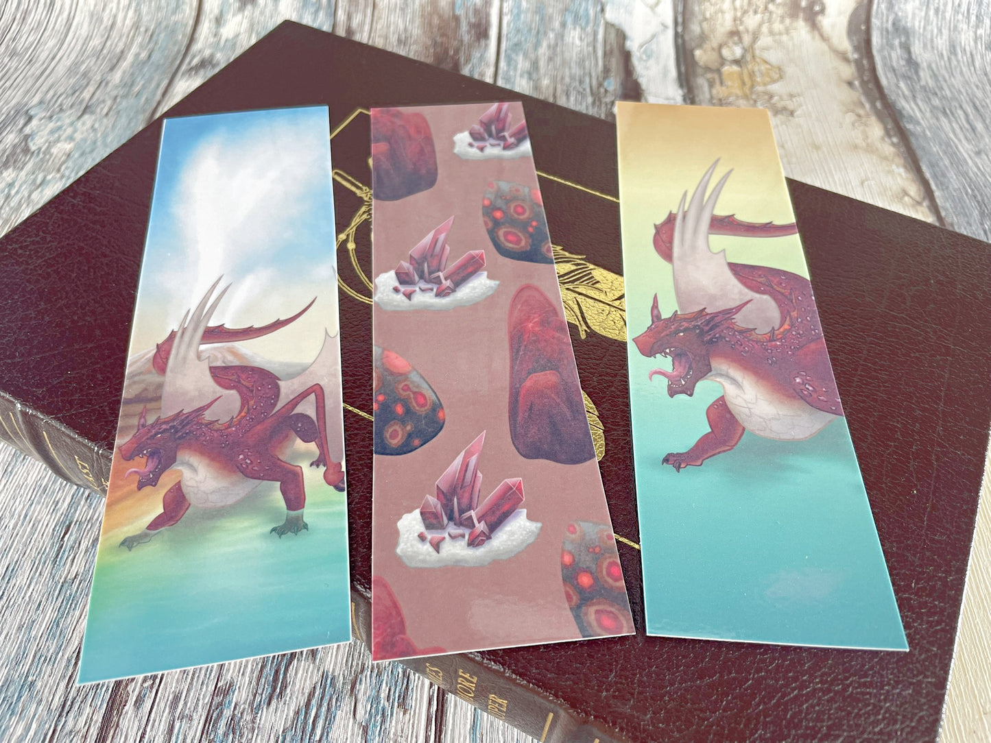 Cinnabar Mineral Dragon - Bookmarks