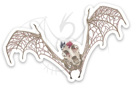 Fungal Bat Skeleton Sticker