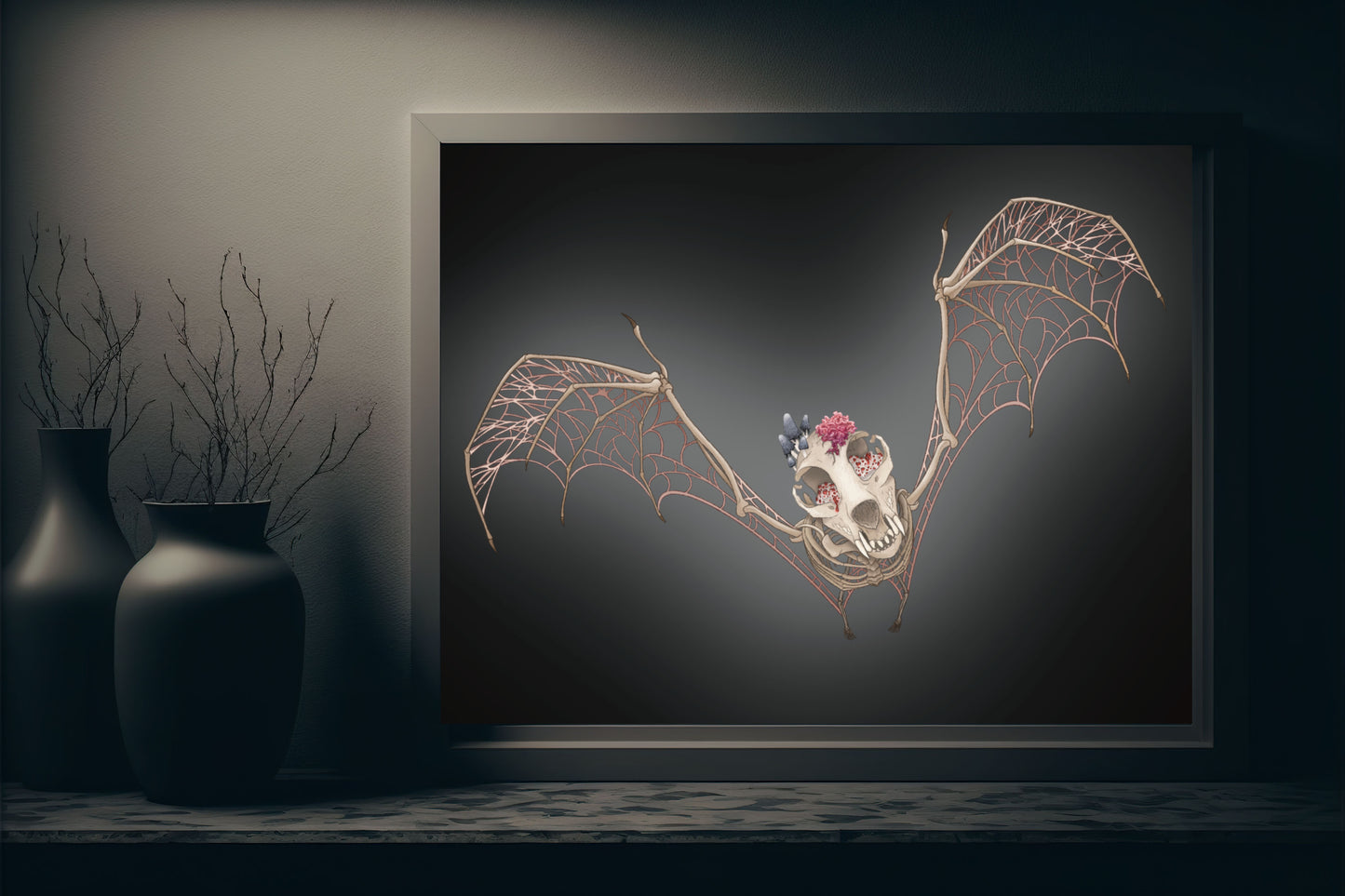 Fungal Bat Skeleton - Art Print