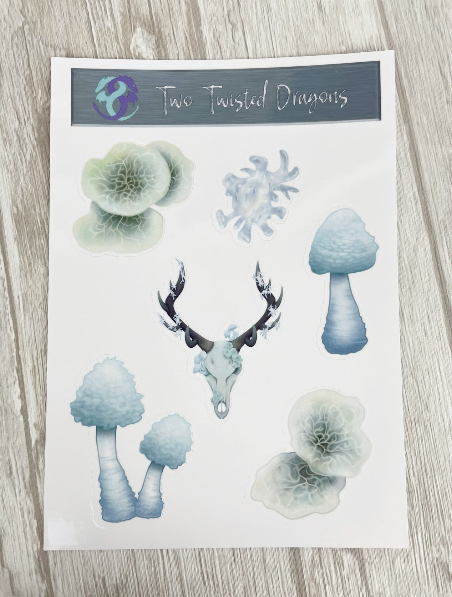 Fungal Elk Skull - Sticker Sheet