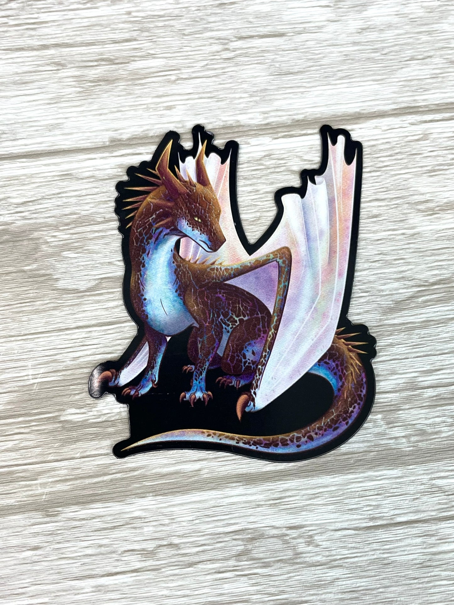 Opal Mineral Dragon - Magnet