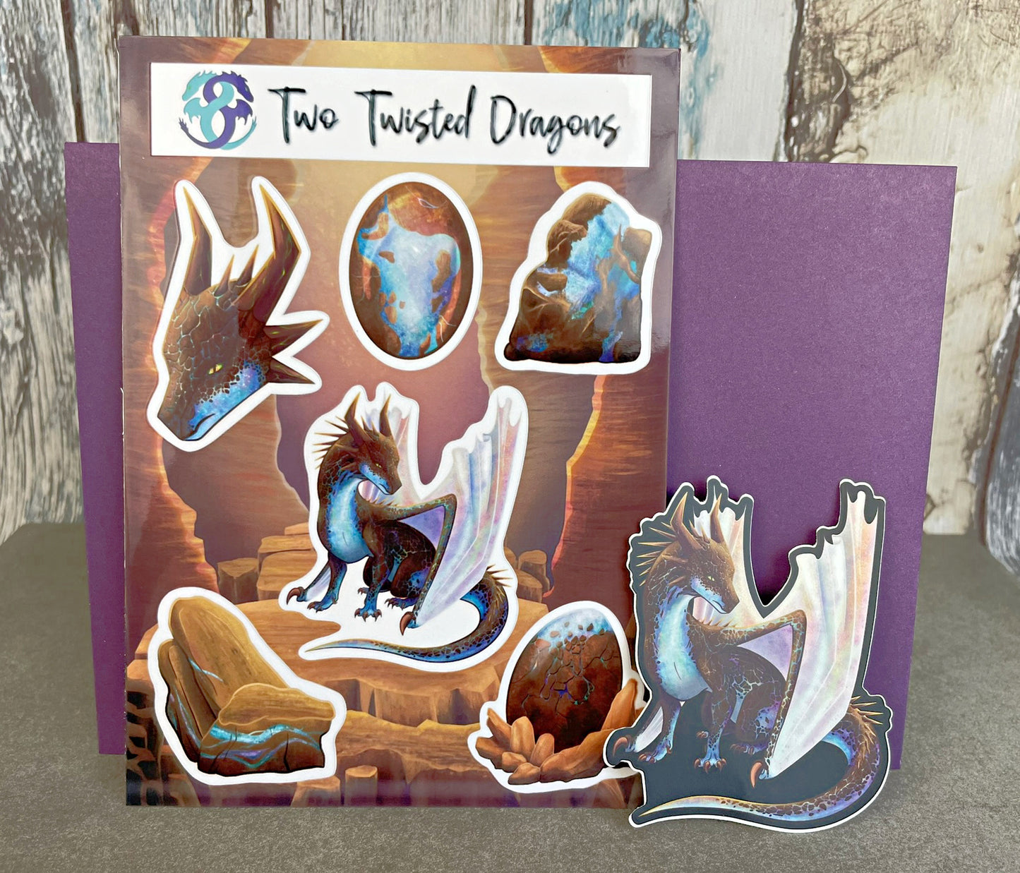 Dragon's Lair Subscription - Opal Mineral Dragon - Tier 1 - Sticker Chest