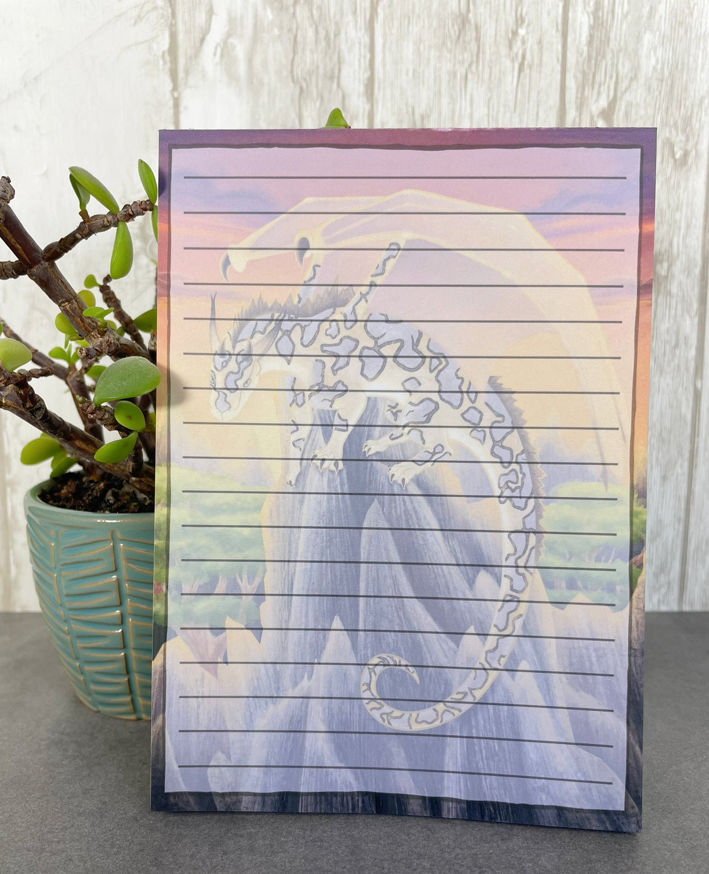 Septarian Mineral Dragon - 5 x 7 Notepads