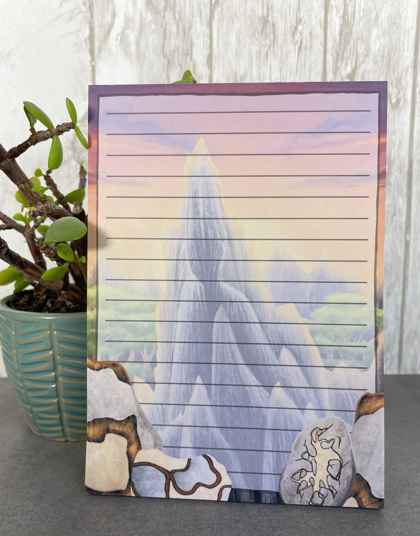 Septarian Mineral Dragon - 5 x 7 Notepads