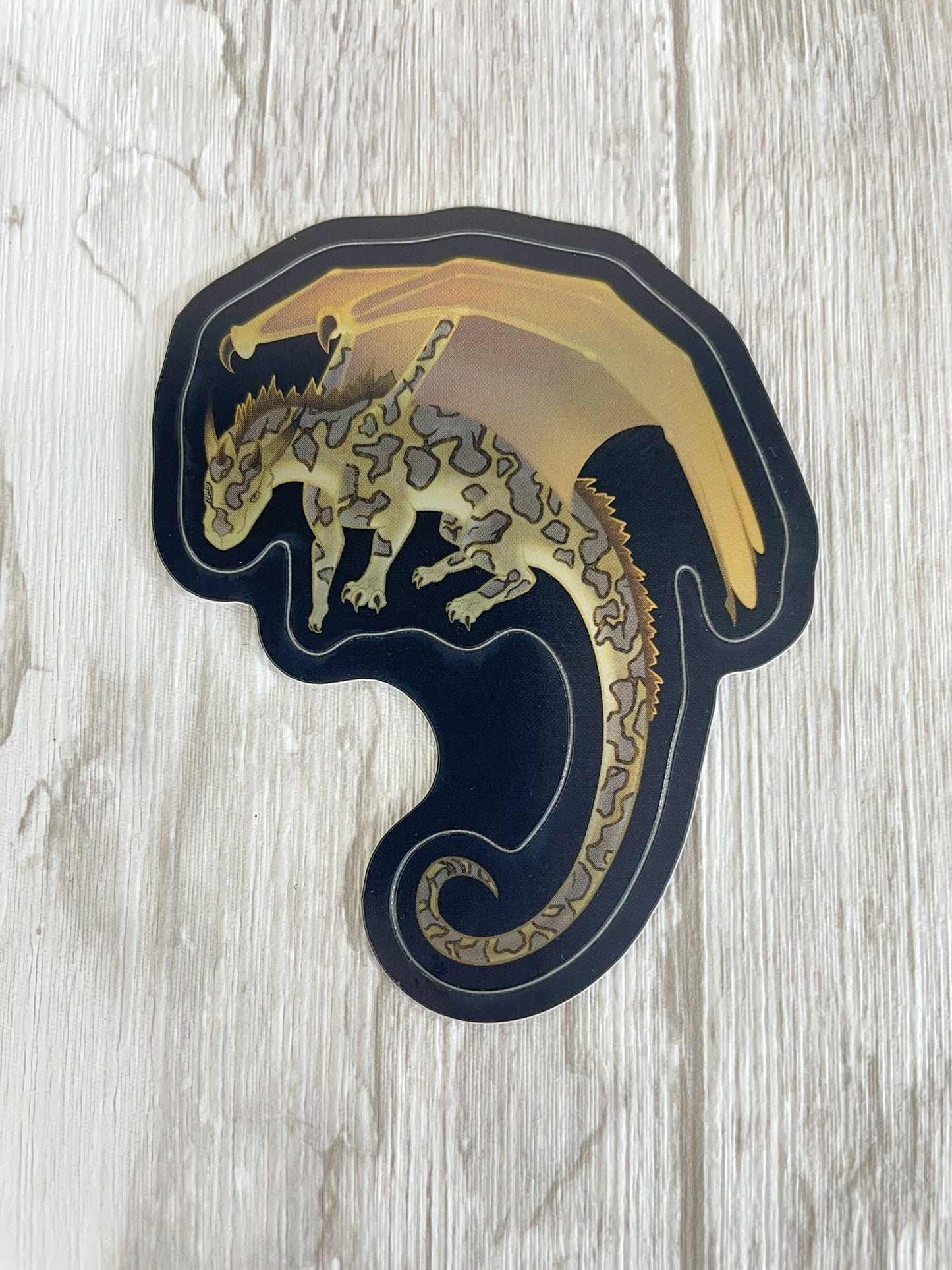 Septarian Mineral Dragon - Holographic Sticker