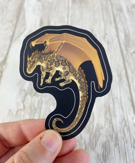 Septarian Mineral Dragon - Matte Sticker