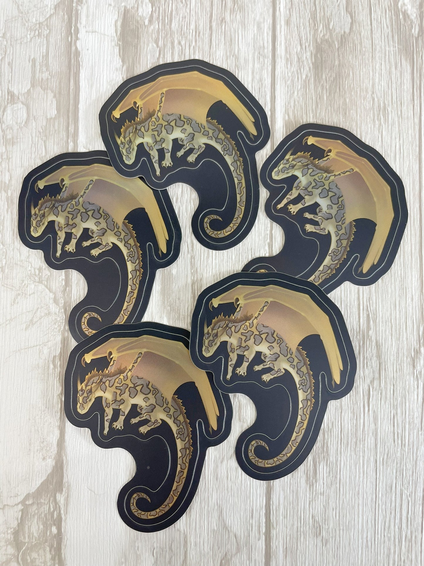 Septarian Mineral Dragon - Holographic Sticker