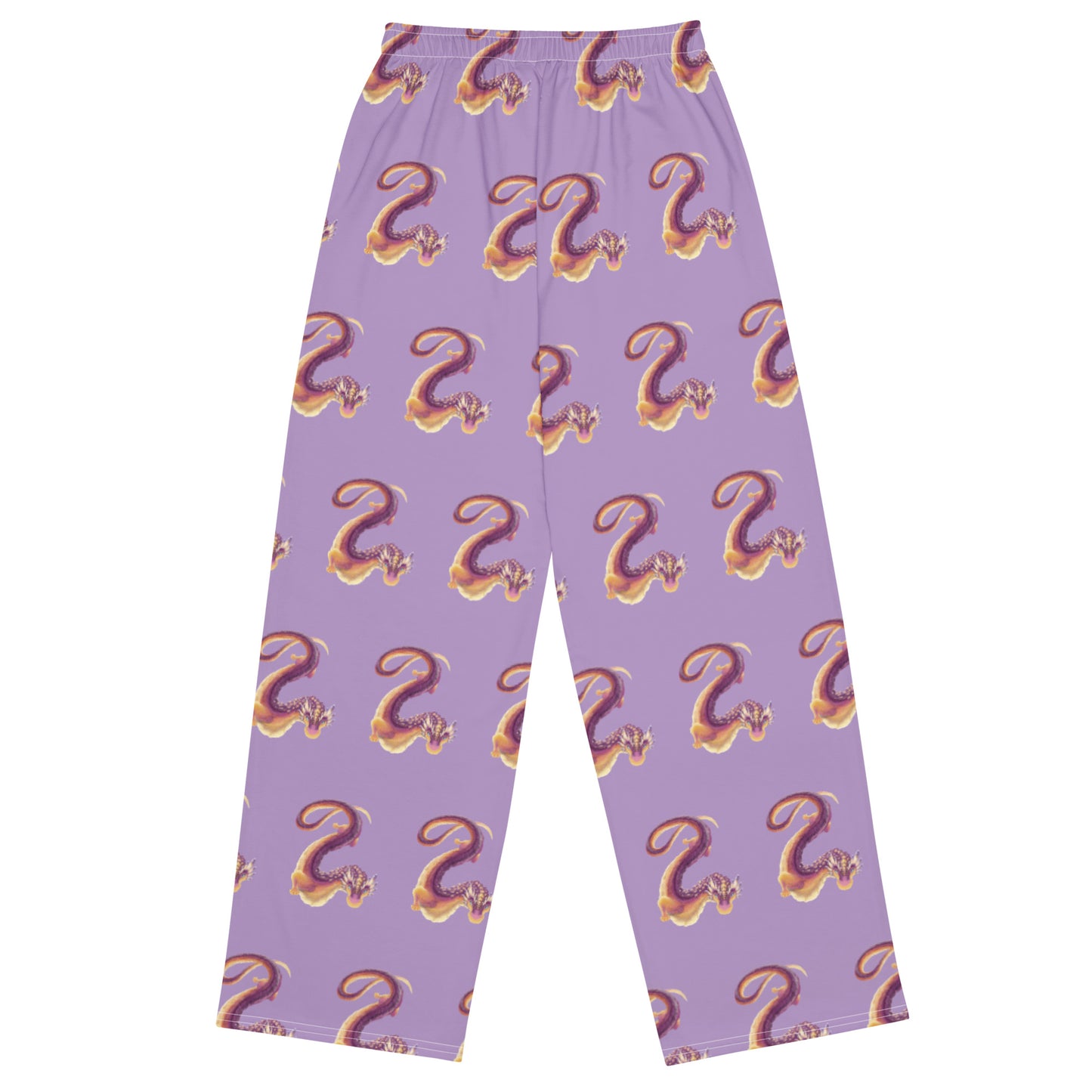 Fluorite Mineral Dragon - All-Over Print Unisex Wide-Leg Pants