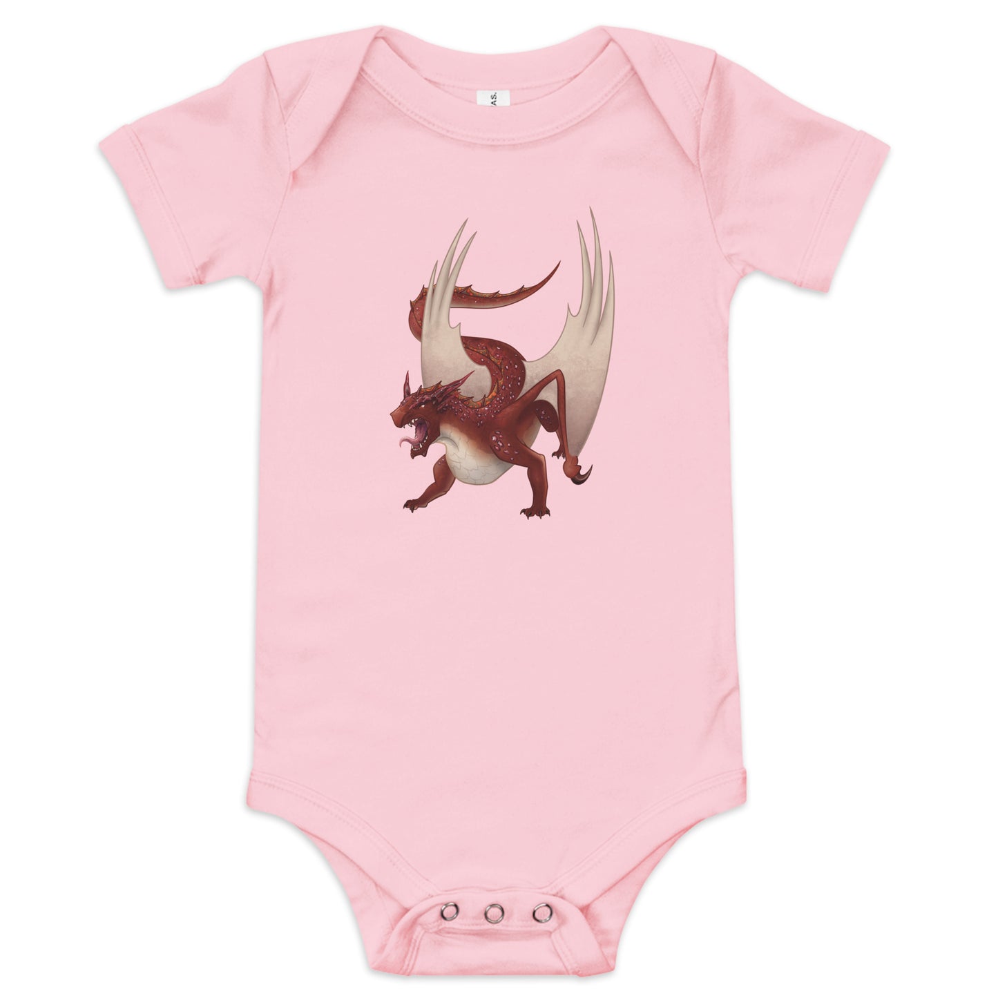 Cinnabar Mineral Dragon - Baby Short Sleeve One Piece