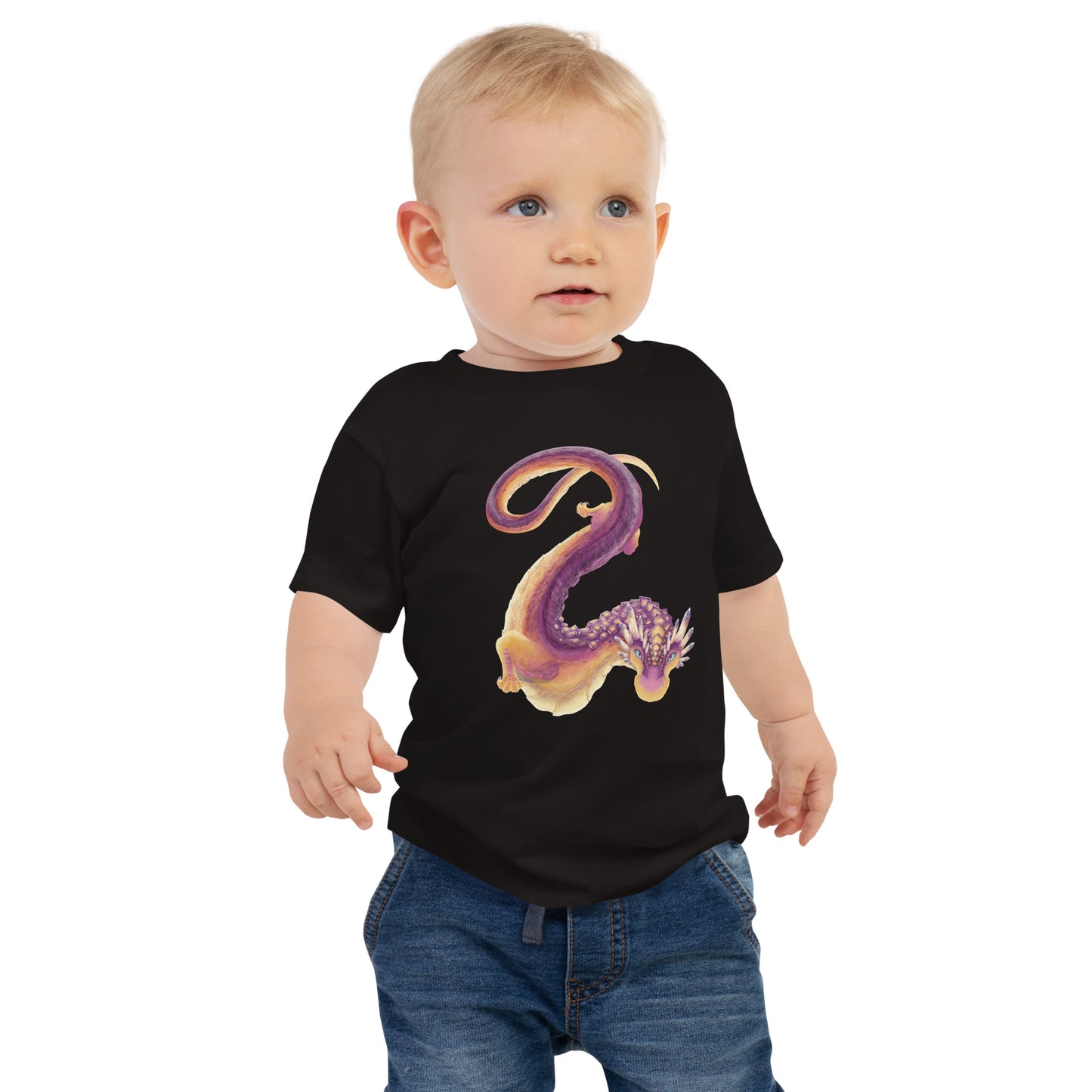 Fluorite Mineral Dragon - Baby Jersey Short Sleeve Tee