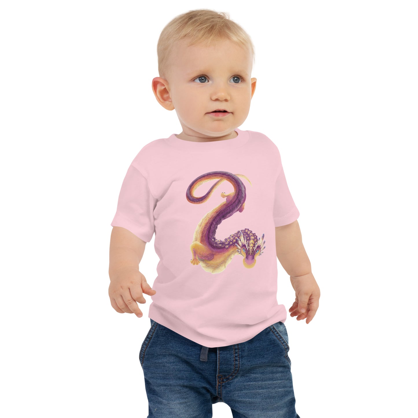 Fluorite Mineral Dragon - Baby Jersey Short Sleeve Tee