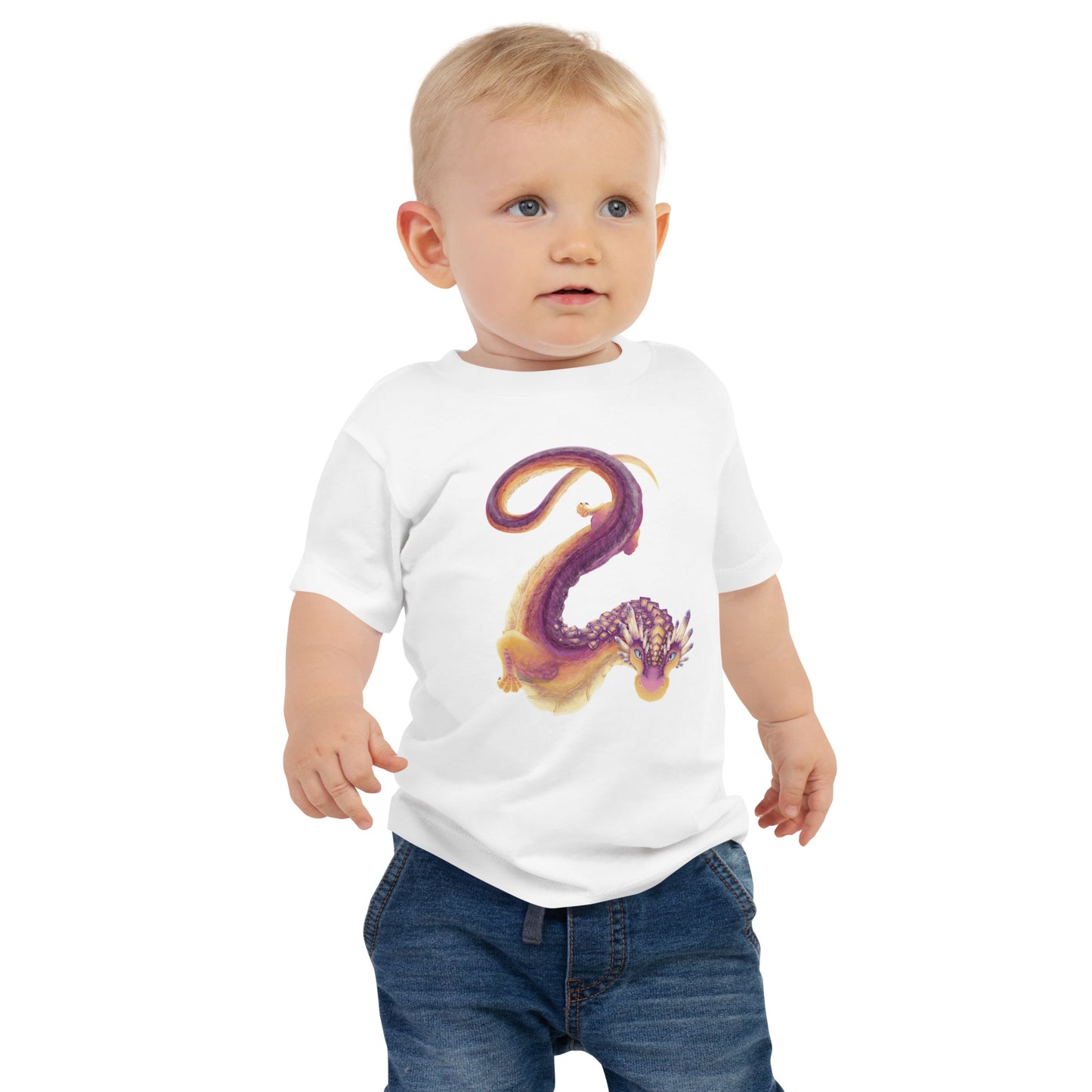 Fluorite Mineral Dragon - Baby Jersey Short Sleeve Tee