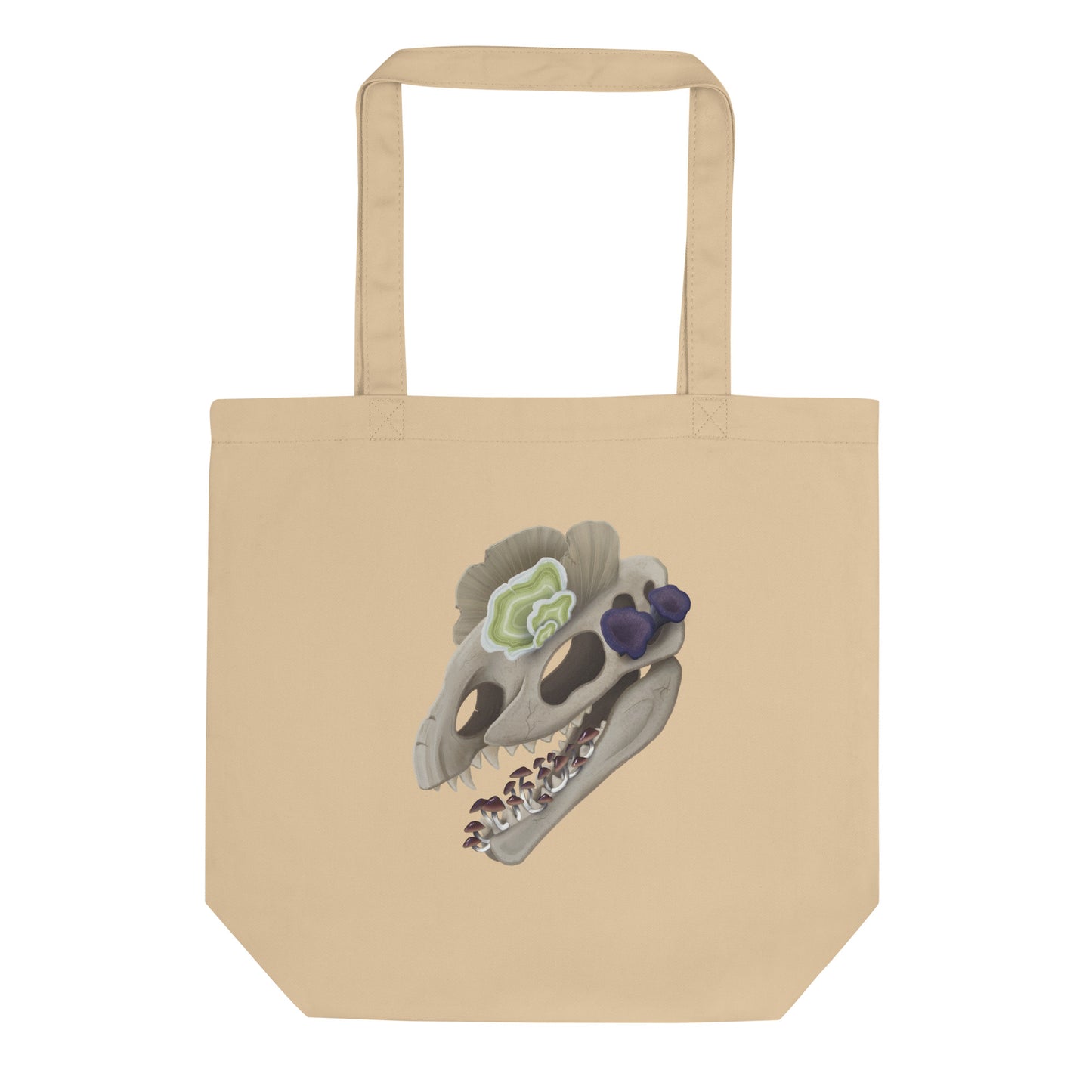 Fungal Dilophosaurus Skull - Eco Tote Bag