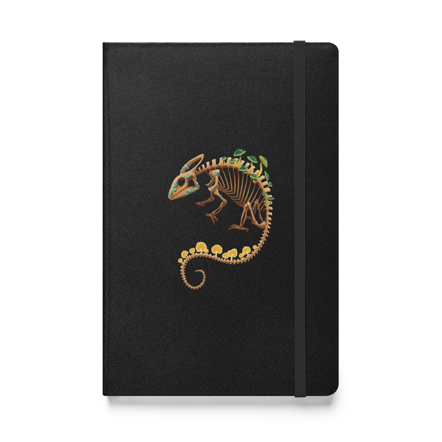 Fungal Chameleon Skeleton - Hardcover bound notebook