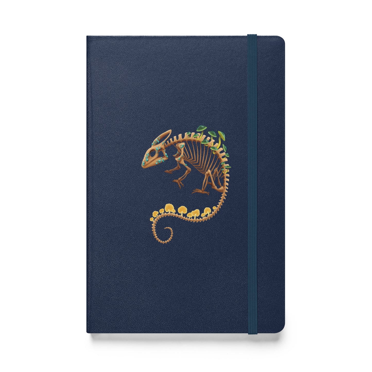 Fungal Chameleon Skeleton - Hardcover bound notebook