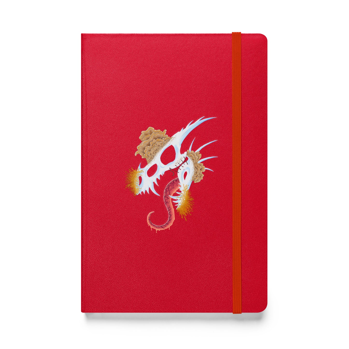 Fungal Dragon Skull - Hardcover Bound Notebook