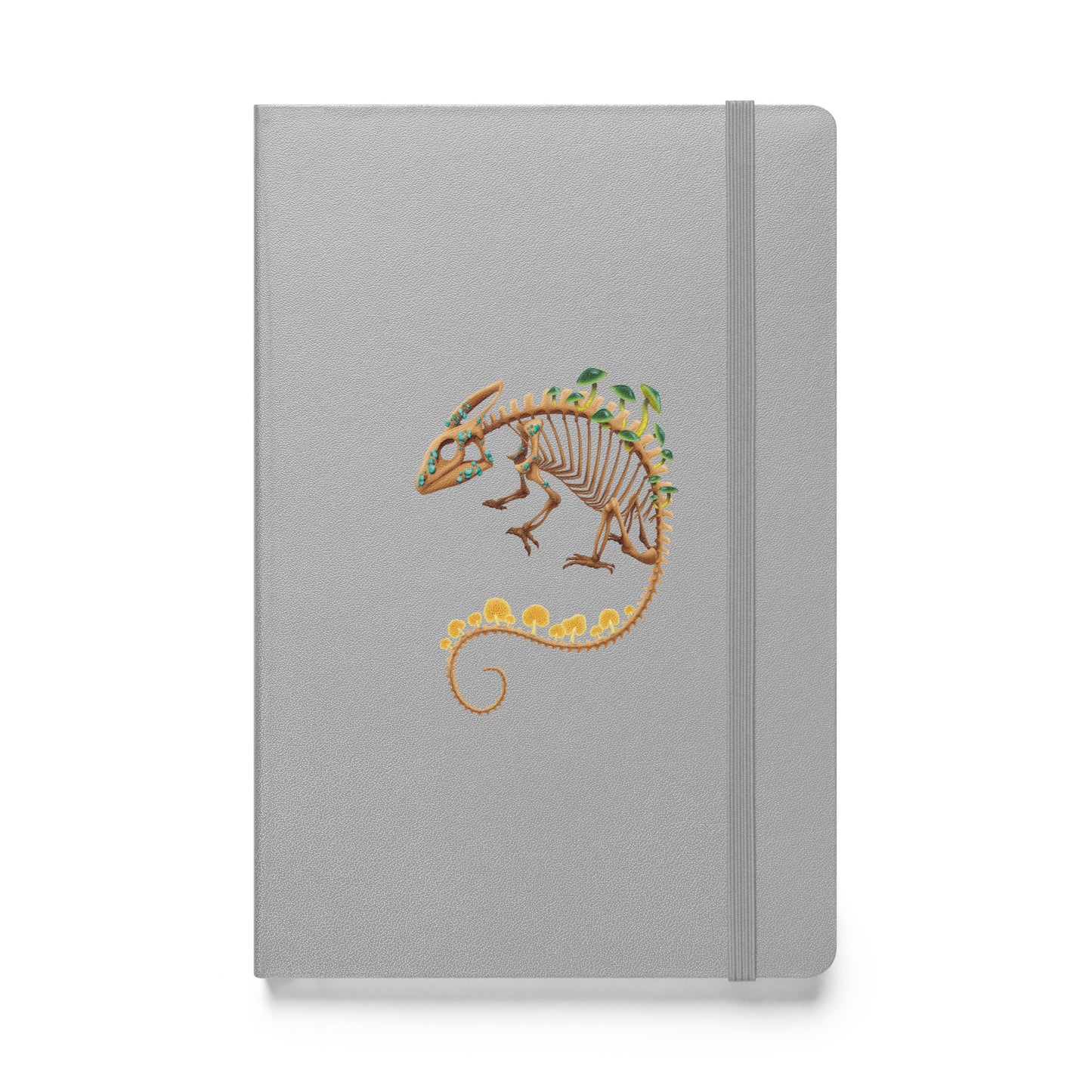 Fungal Chameleon Skeleton - Hardcover bound notebook