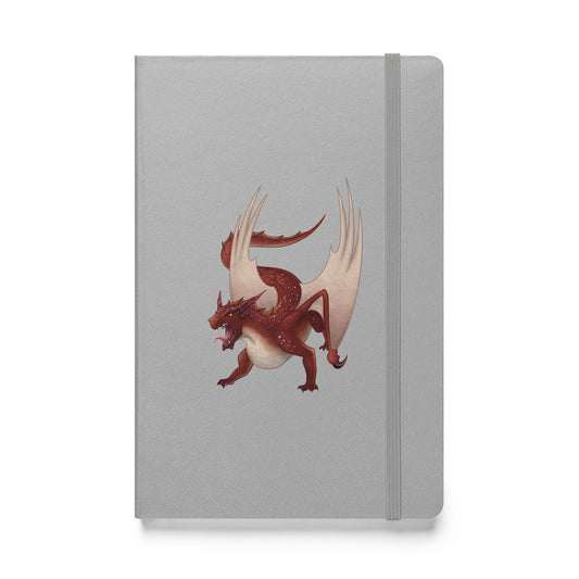 Cinnabar Mineral Dragon - Hardcover Bound Notebook