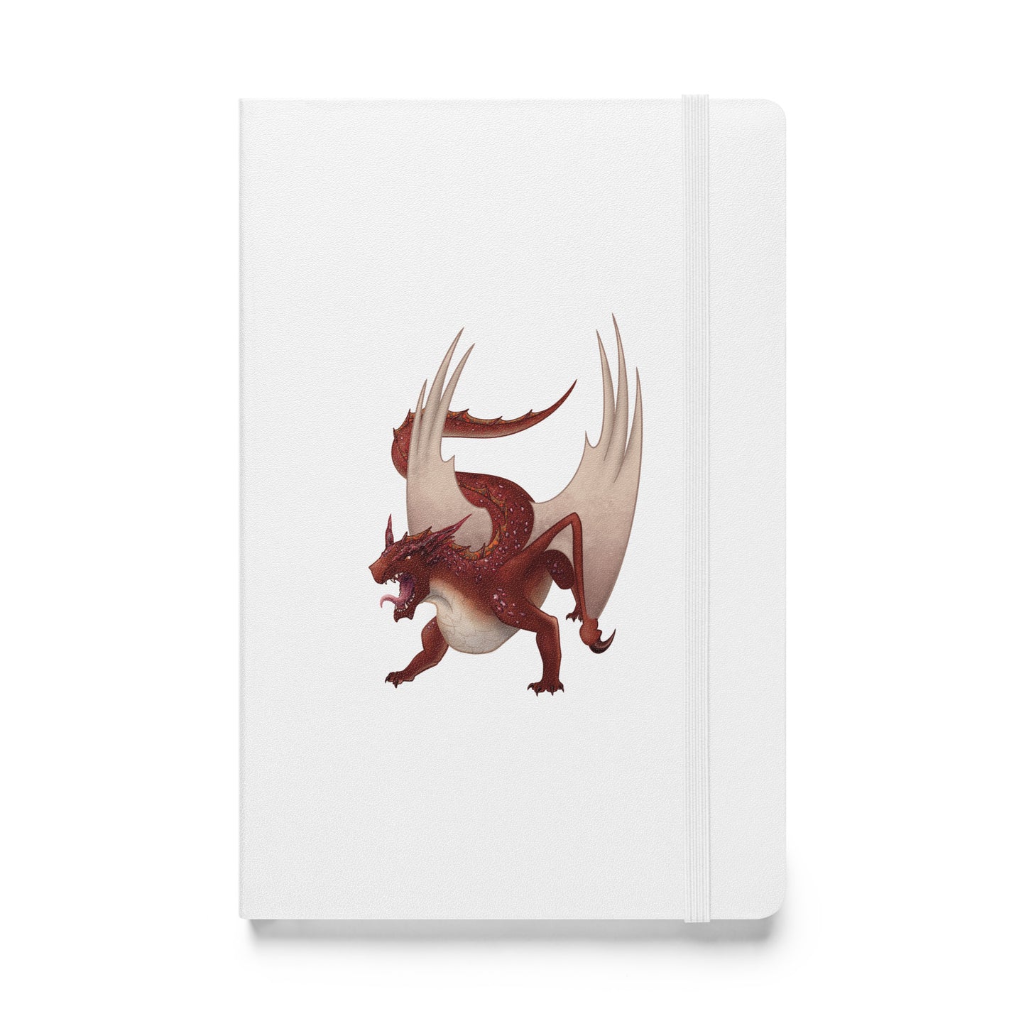 Cinnabar Mineral Dragon - Hardcover Bound Notebook