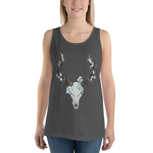 Fungal Elk Skull - Unisex Tank Top