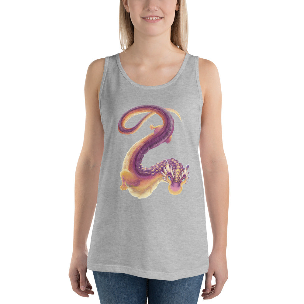 Fluorite Mineral Dragon - Unisex Tank Top