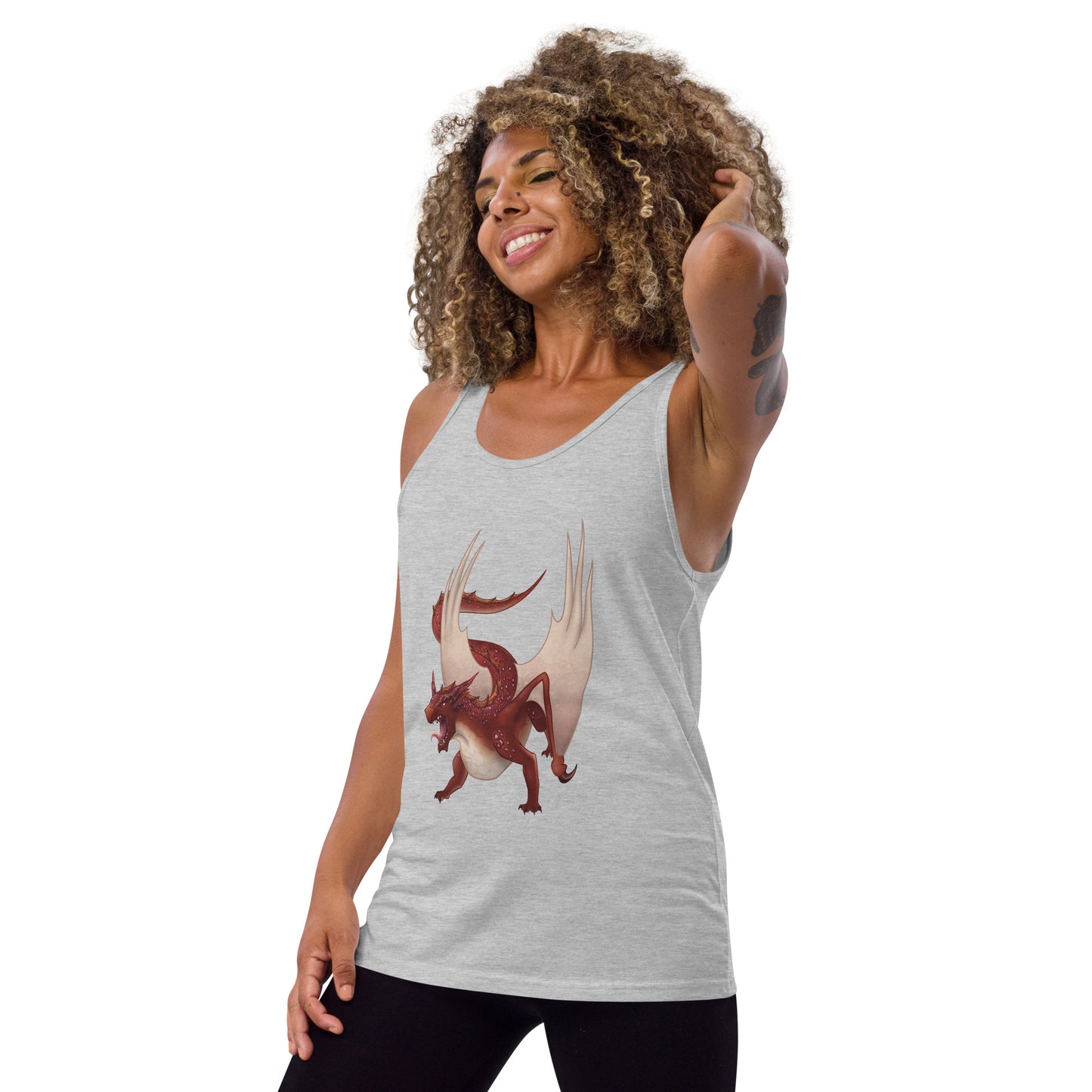 Cinnabar Mineral Dragon - Unisex Tank Top