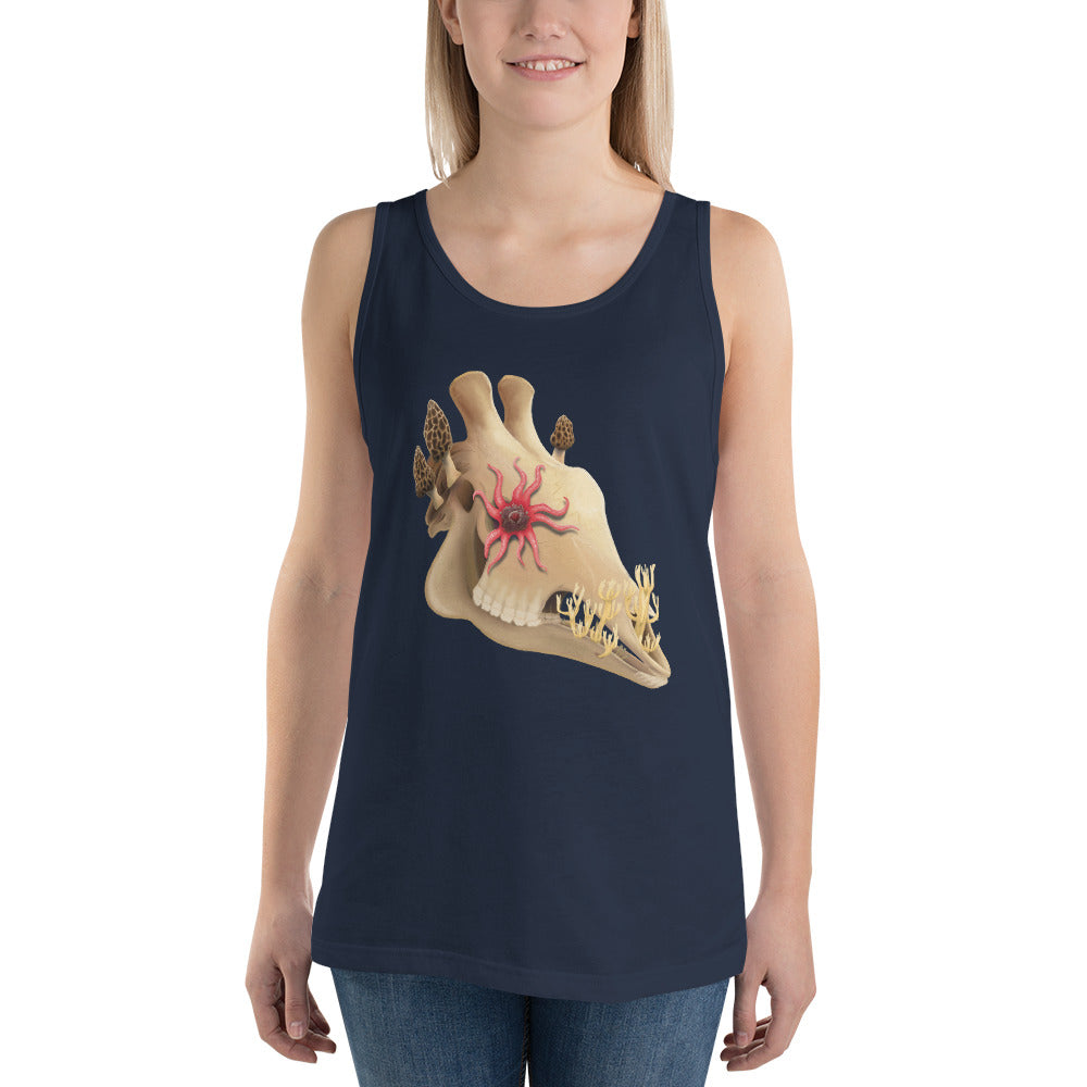 Fungal Giraffe Skull - Unisex Tank Top