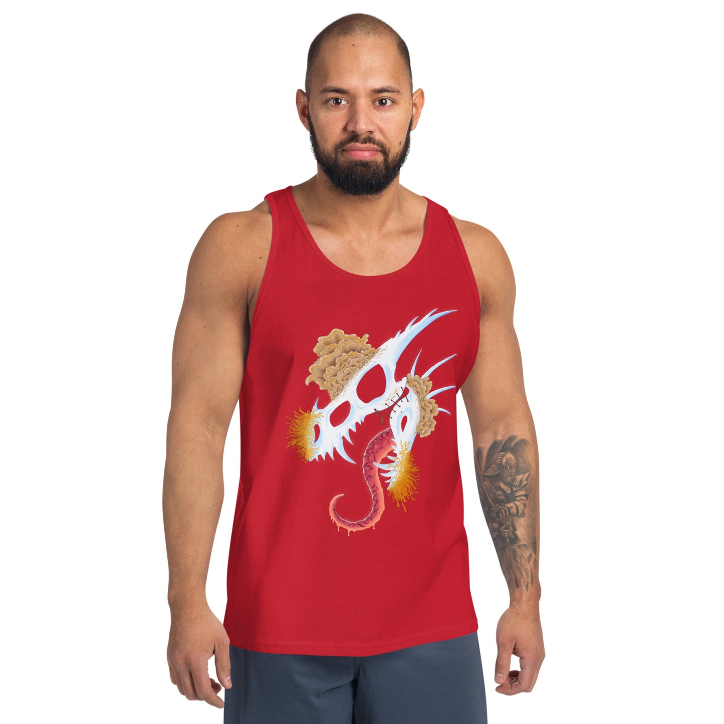 Fungal Dragon Skull - Unisex Tank Top