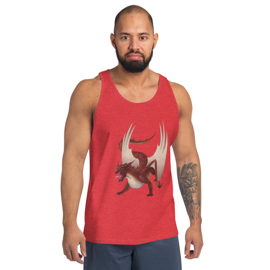 Cinnabar Mineral Dragon - Unisex Tank Top