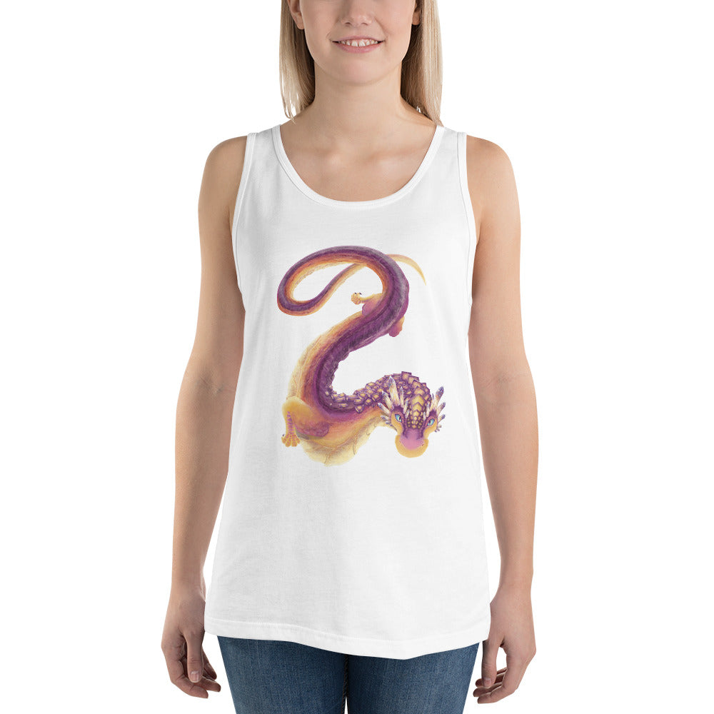 Fluorite Mineral Dragon - Unisex Tank Top