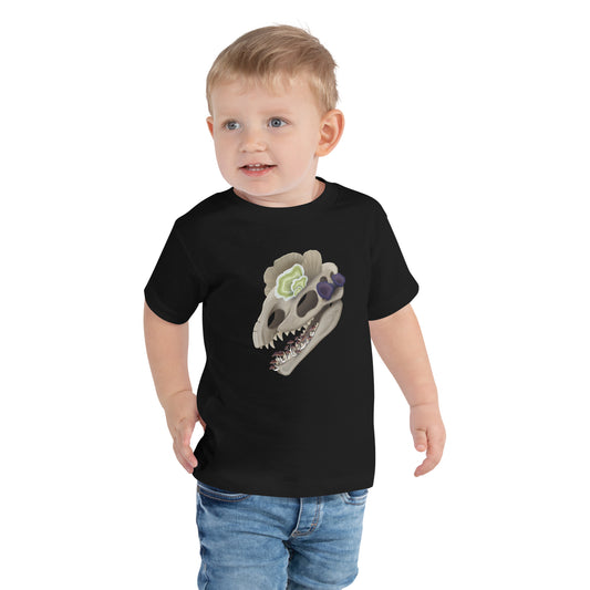 Fungal Dilophosaurus Skull - Toddler Short Sleeve Tee