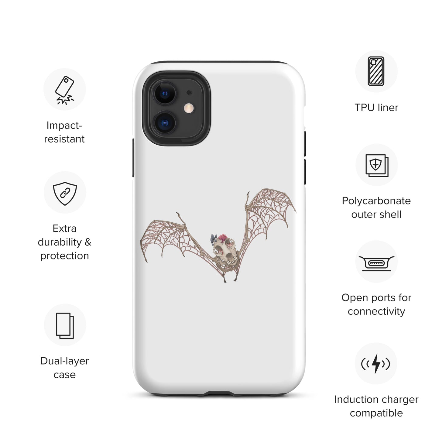 Fungal Bat Skeleton - Tough Case for iPhone®