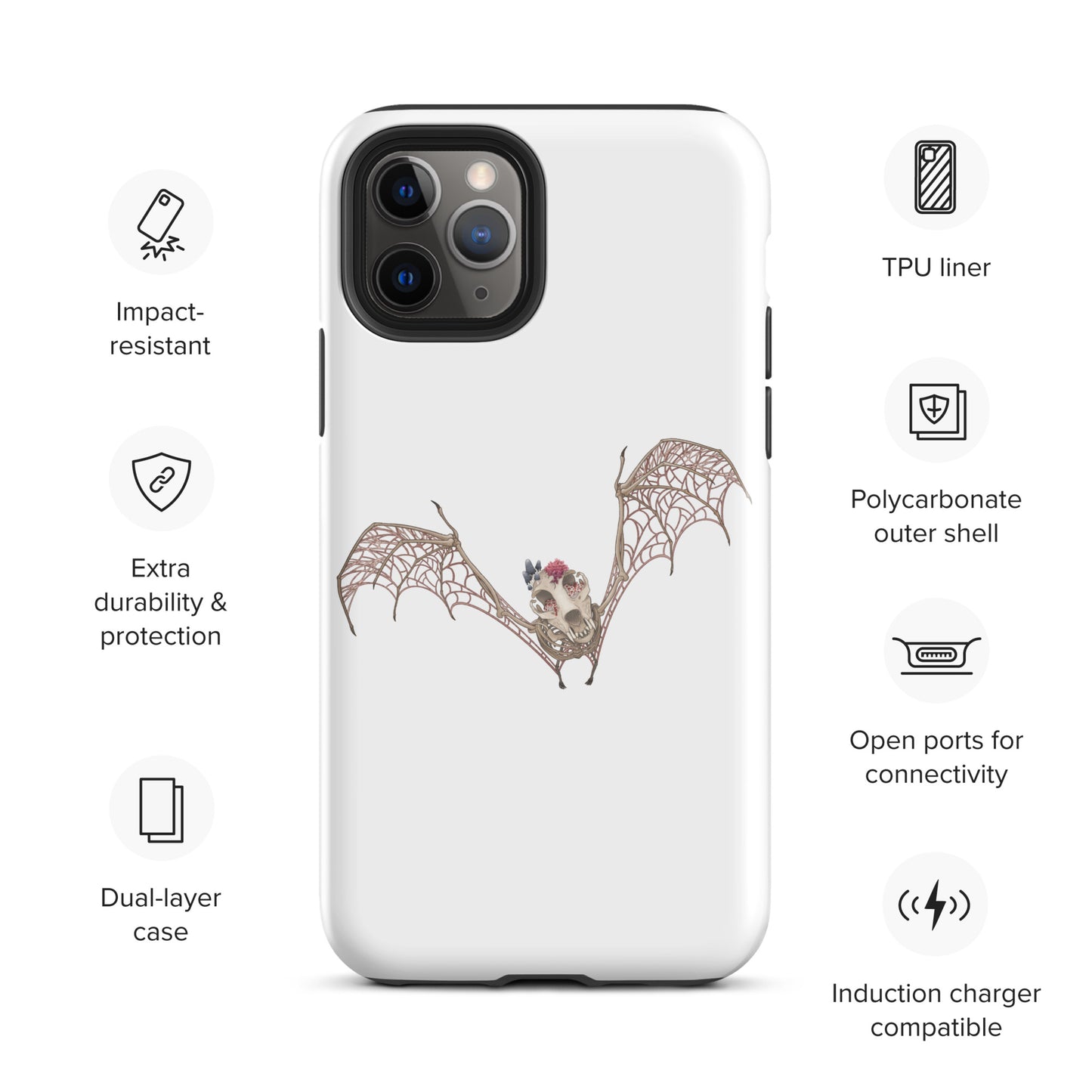 Fungal Bat Skeleton - Tough Case for iPhone®