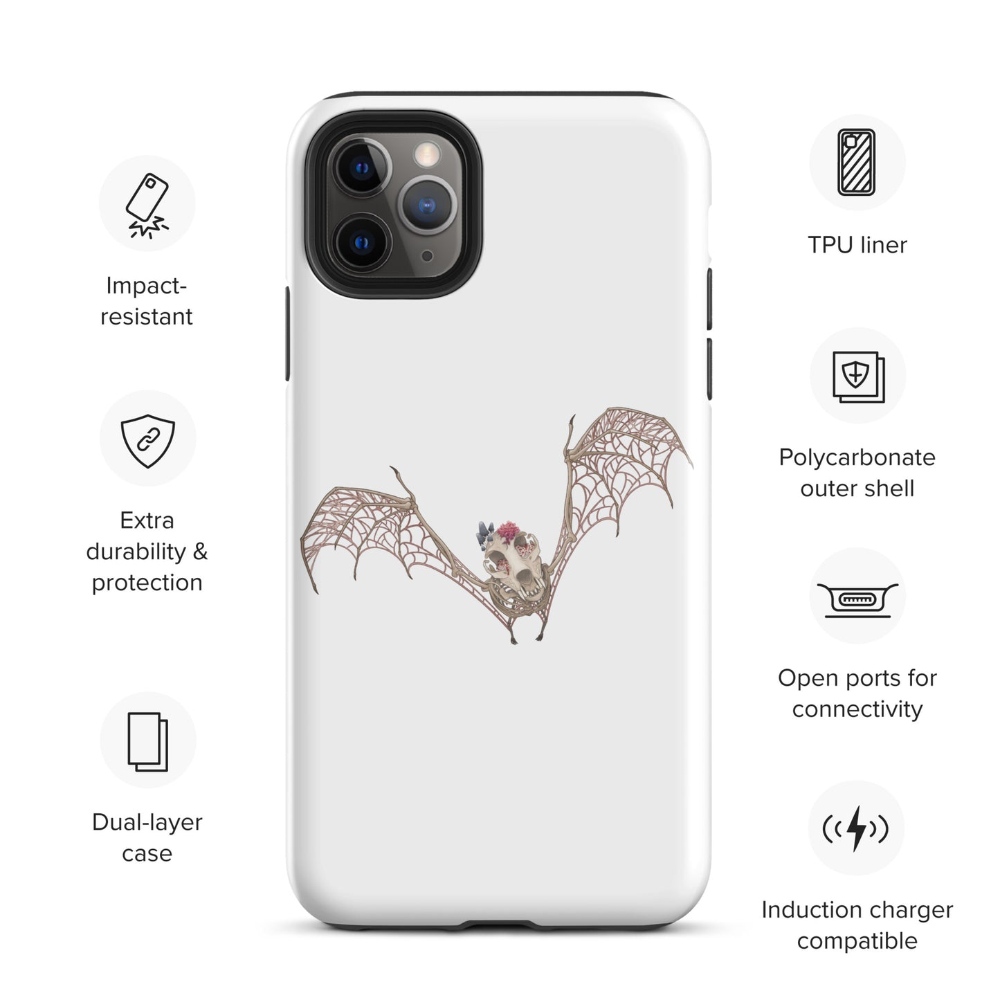 Fungal Bat Skeleton - Tough Case for iPhone®