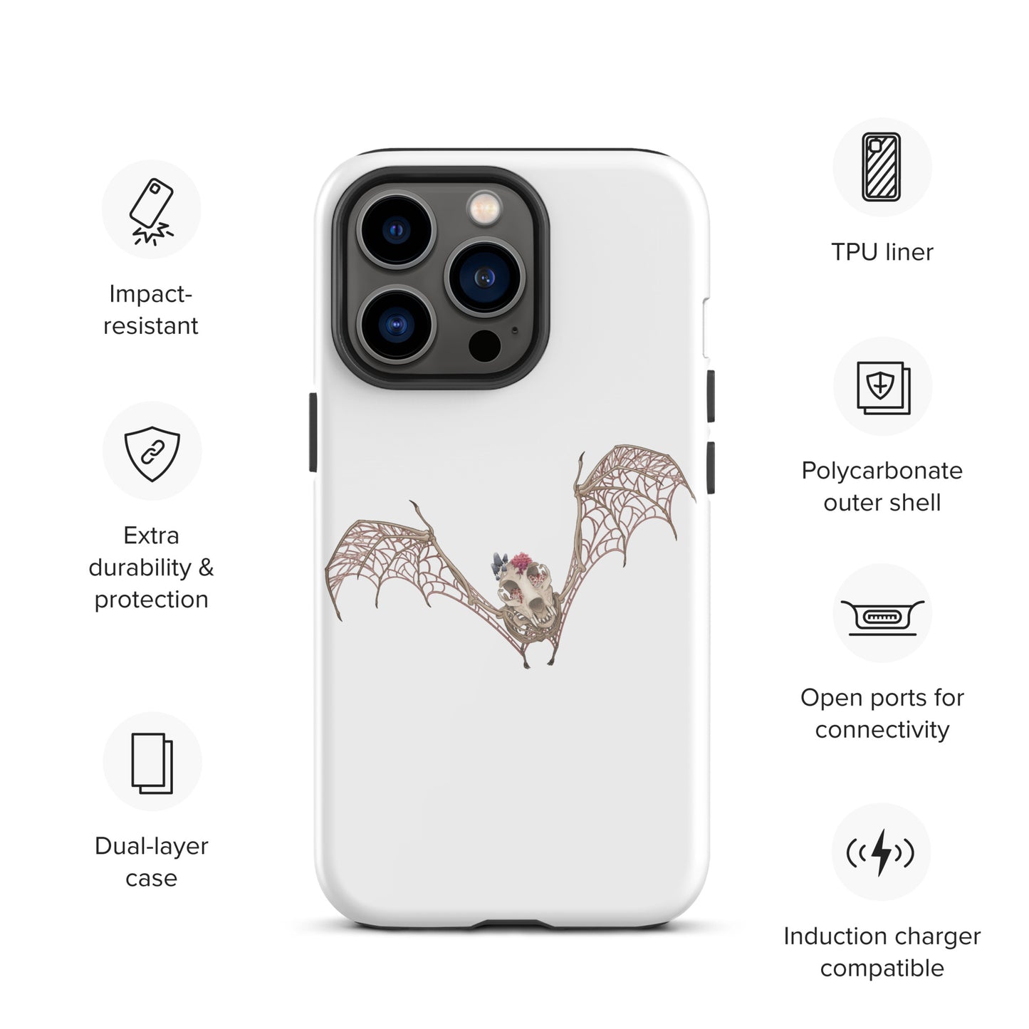 Fungal Bat Skeleton - Tough Case for iPhone®