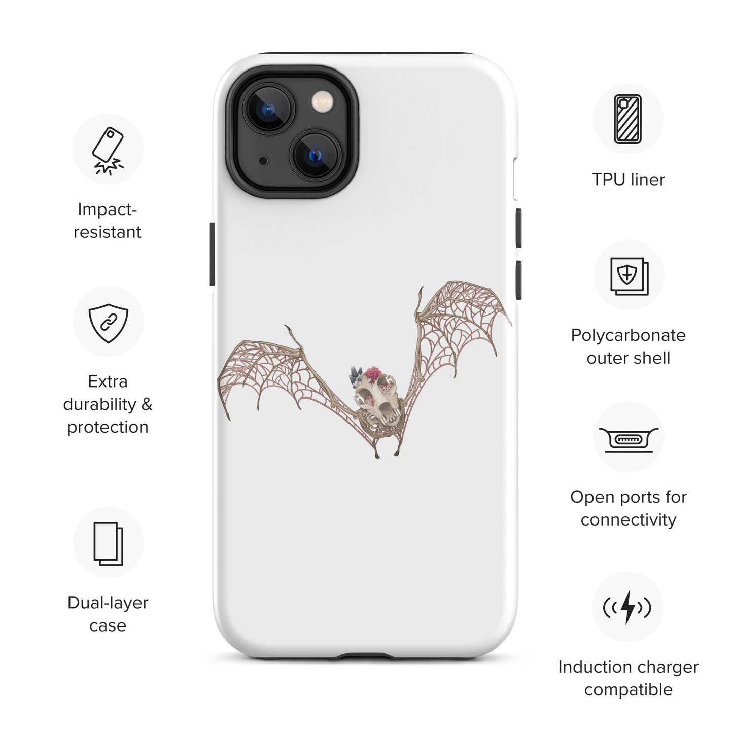 Fungal Bat Skeleton - Tough Case for iPhone®