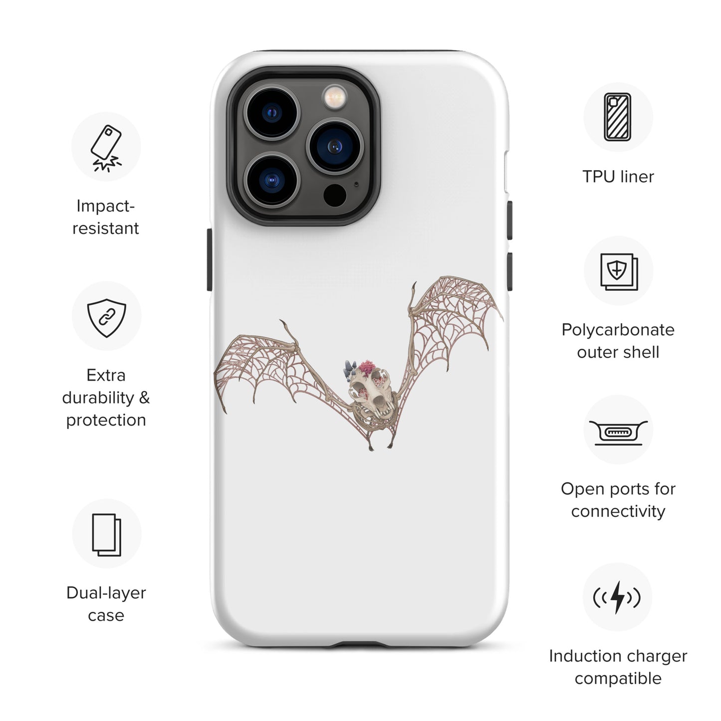 Fungal Bat Skeleton - Tough Case for iPhone®