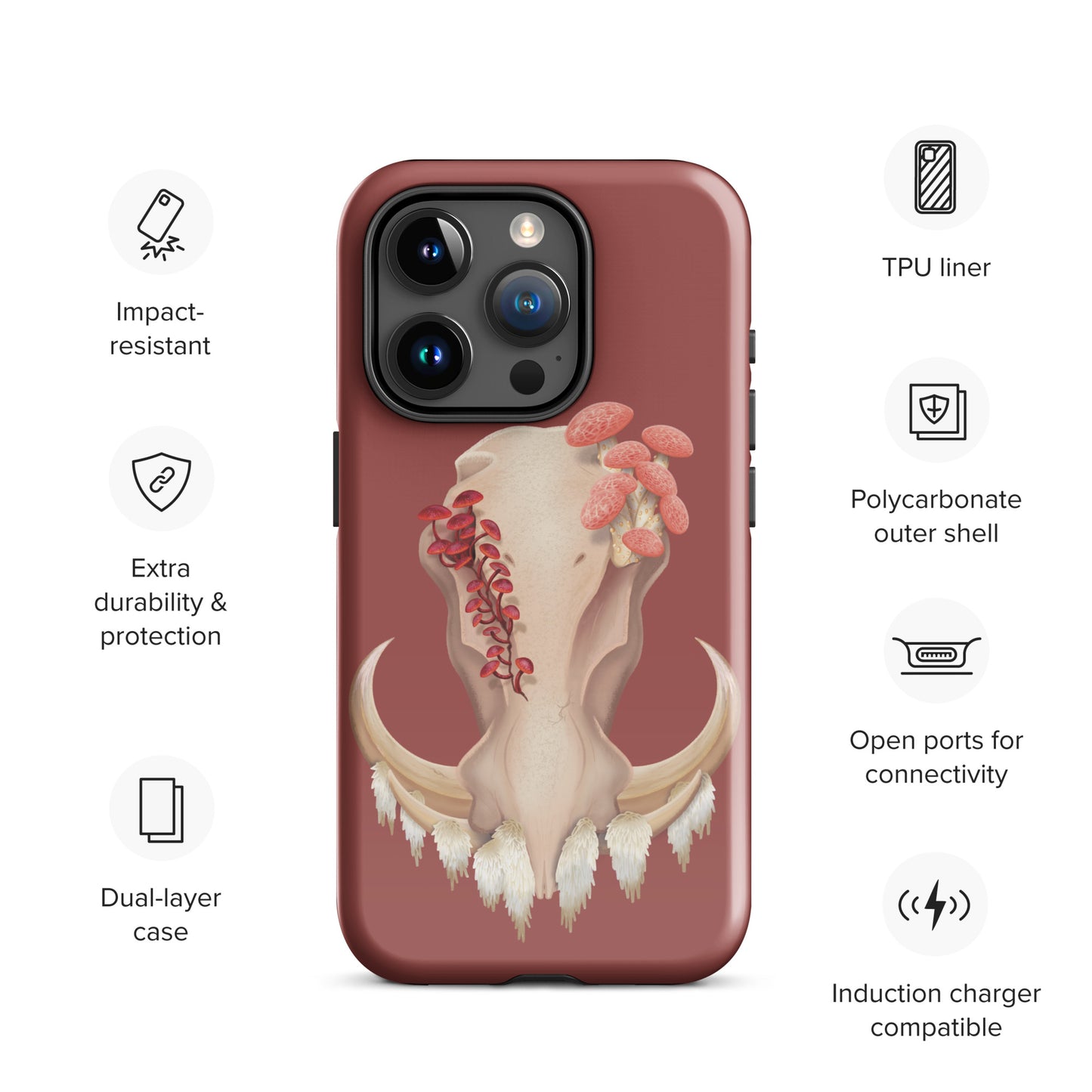 Fungal Warthog Skull - Tough Case for iPhone®