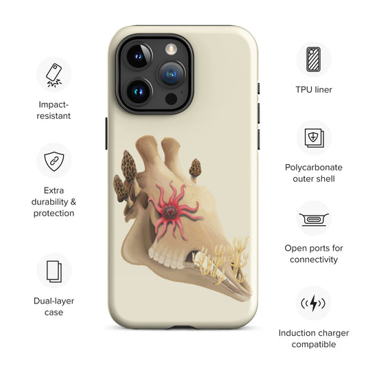 Fungal Giraffe Skull - Tough Case for iPhone®