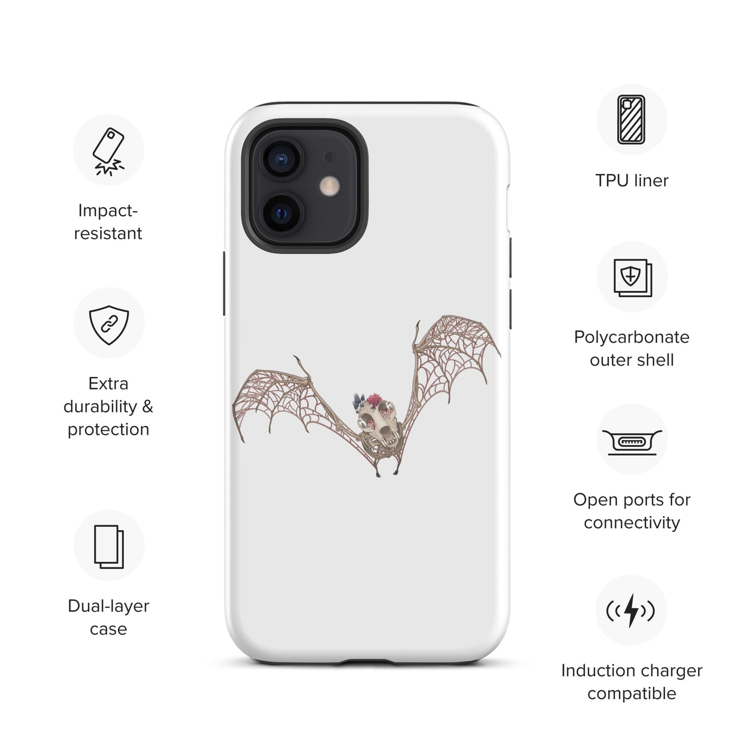 Fungal Bat Skeleton - Tough Case for iPhone®