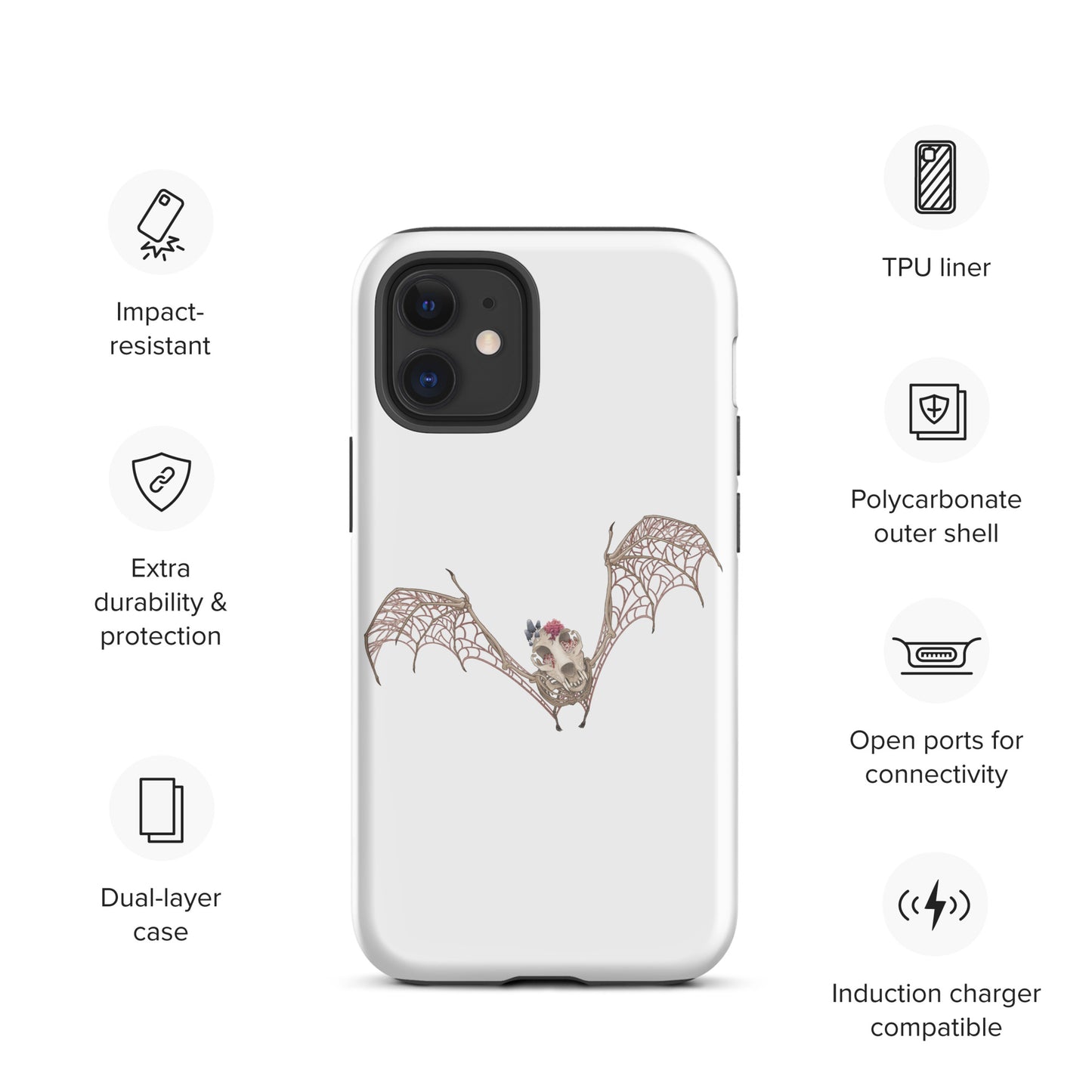 Fungal Bat Skeleton - Tough Case for iPhone®