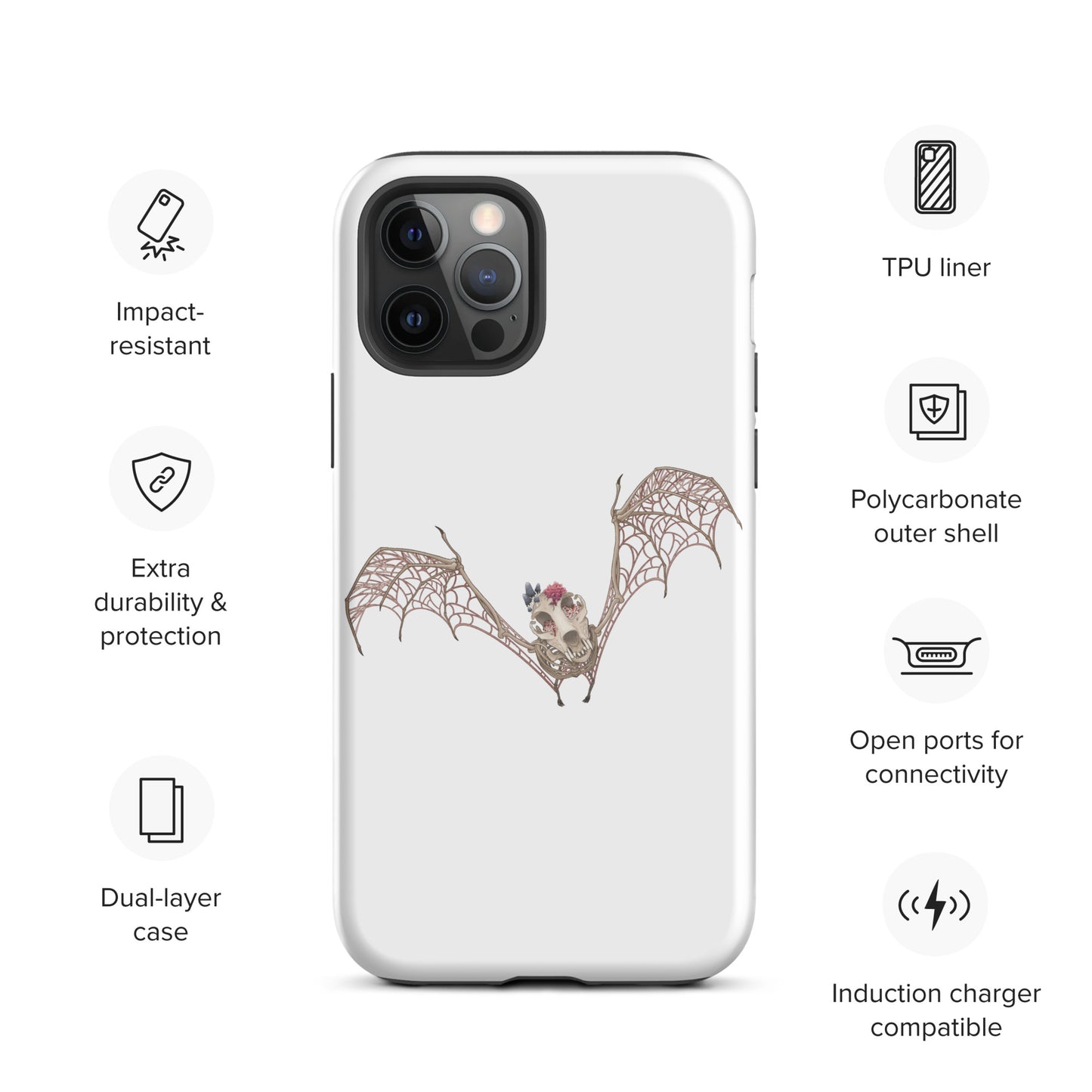 Fungal Bat Skeleton - Tough Case for iPhone®