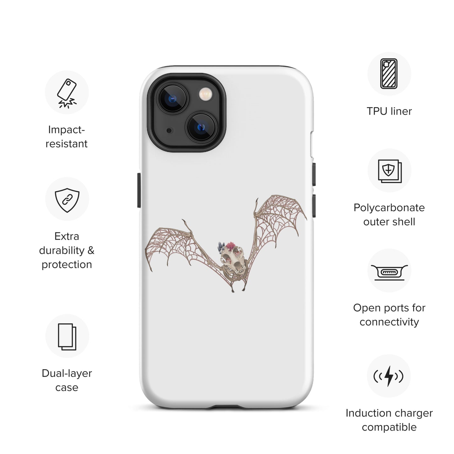 Fungal Bat Skeleton - Tough Case for iPhone®