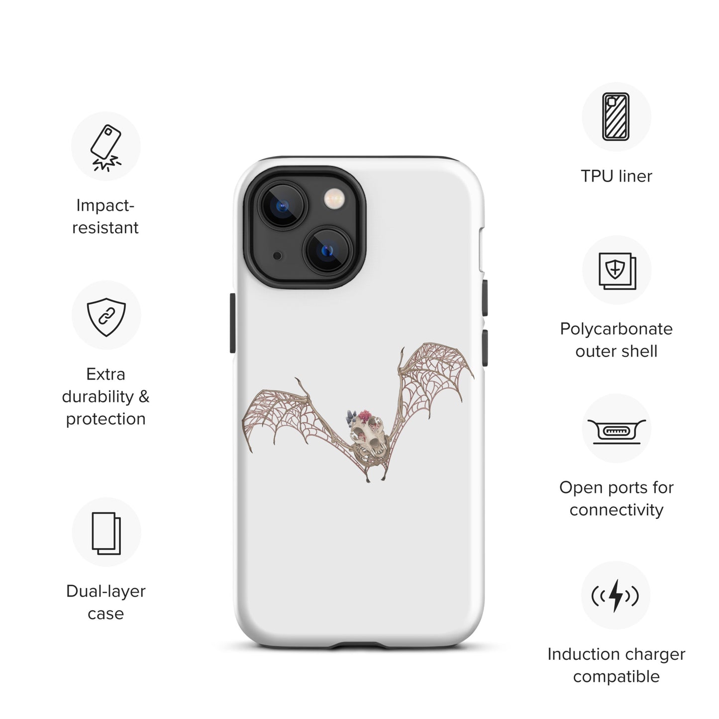 Fungal Bat Skeleton - Tough Case for iPhone®