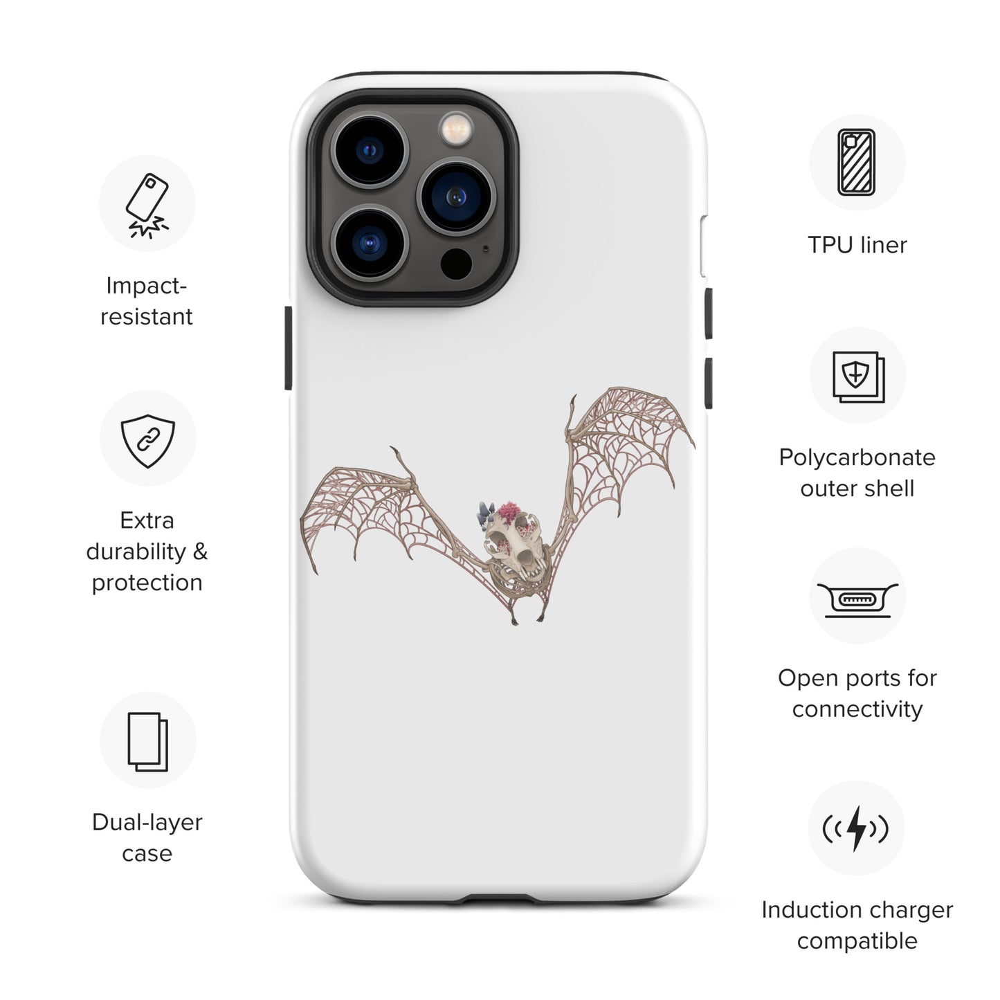 Fungal Bat Skeleton - Tough Case for iPhone®