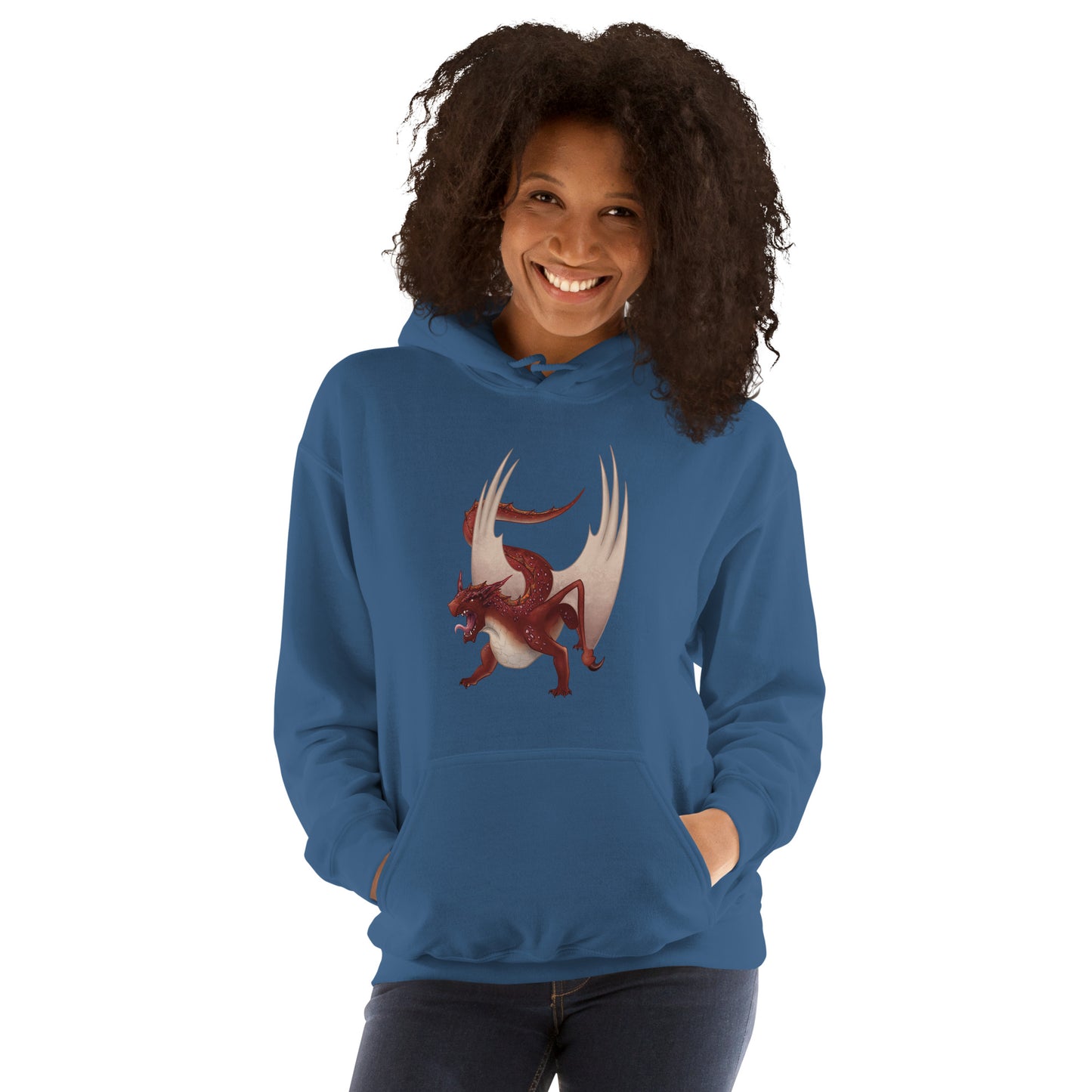 Cinnabar Mineral Dragon - Adult Unisex Hoodie