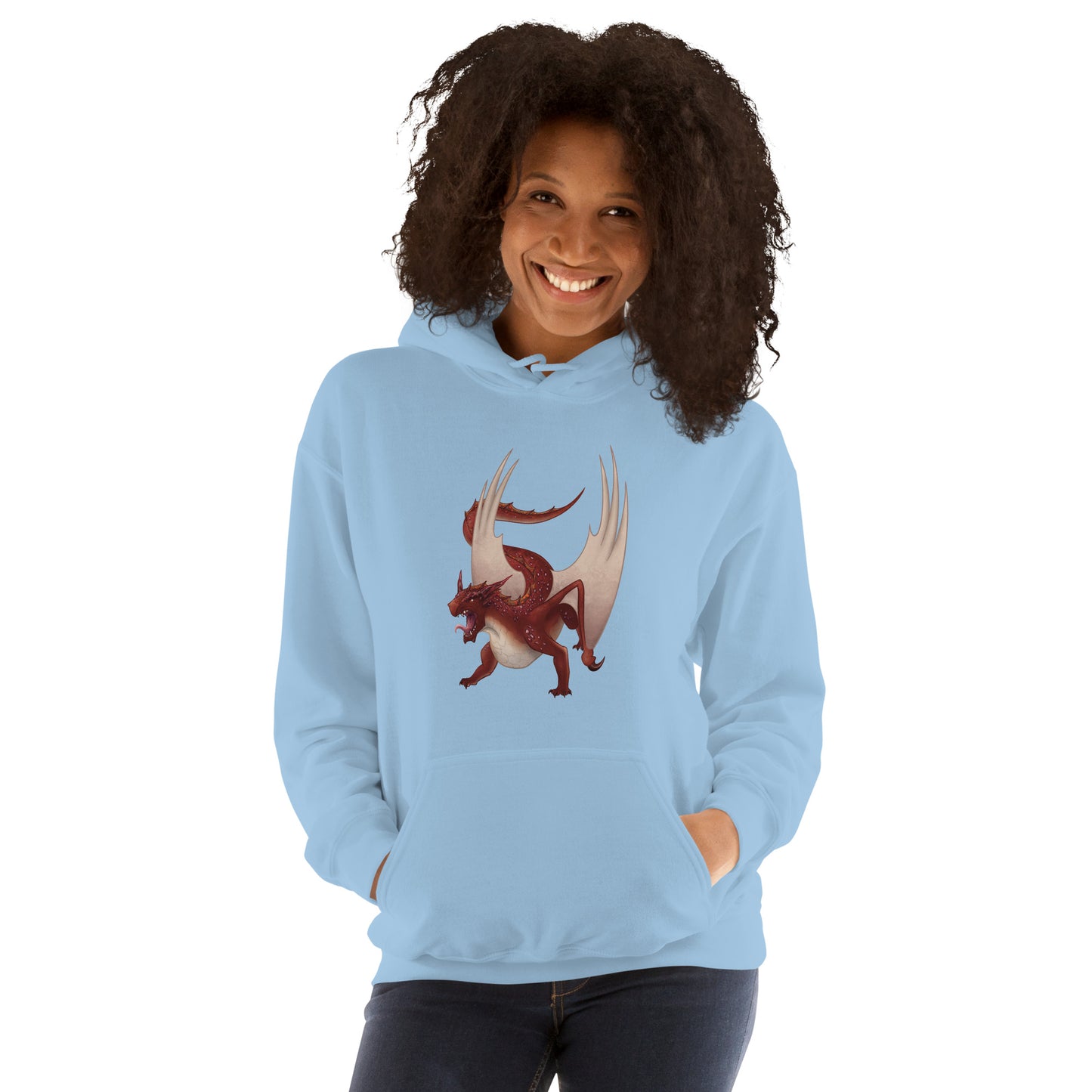 Cinnabar Mineral Dragon - Adult Unisex Hoodie