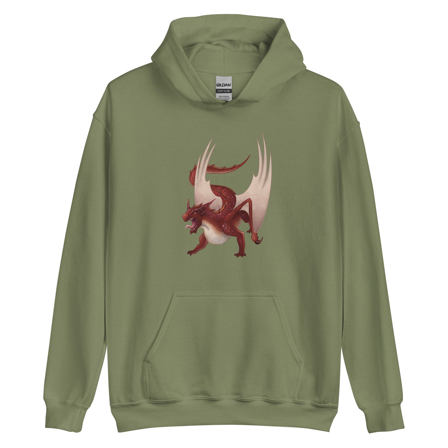 Cinnabar Mineral Dragon - Adult Unisex Hoodie