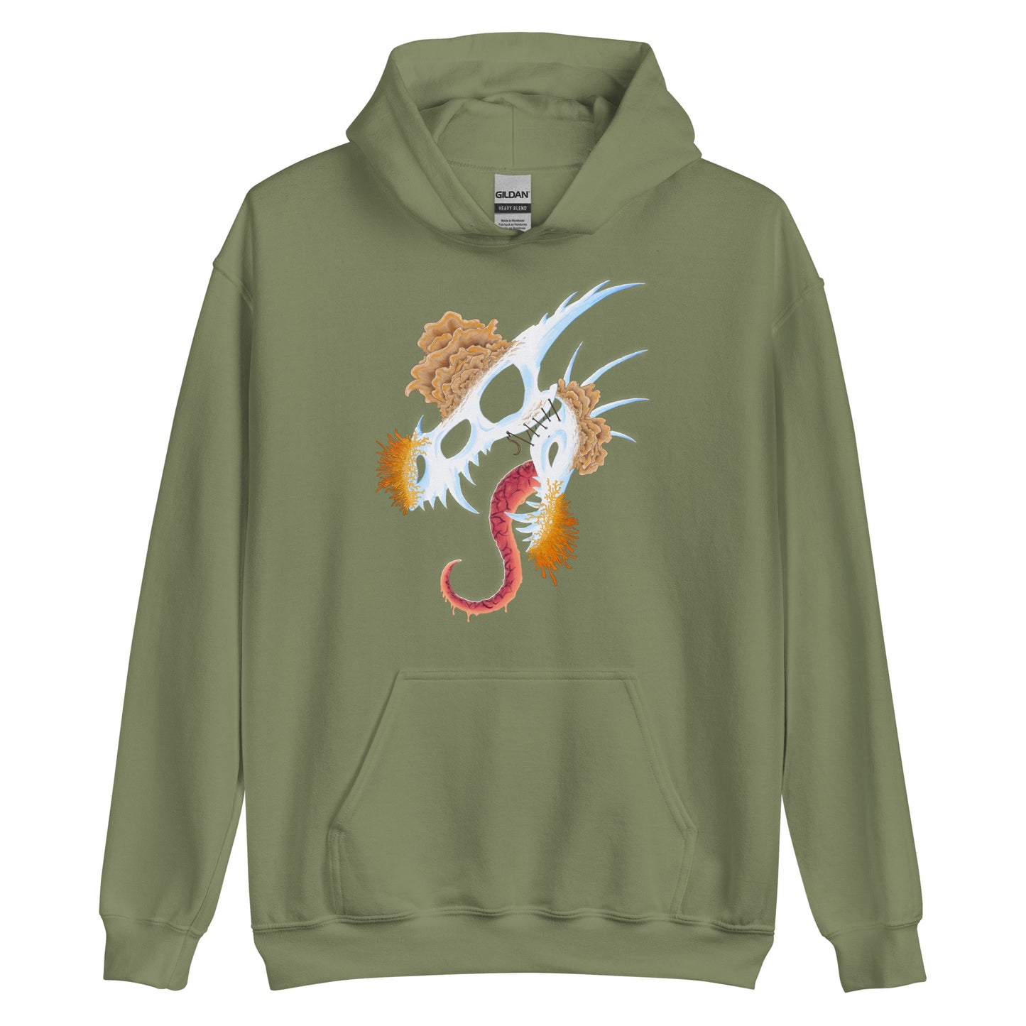 Fungal Dragon Skull - Unisex Hoodie